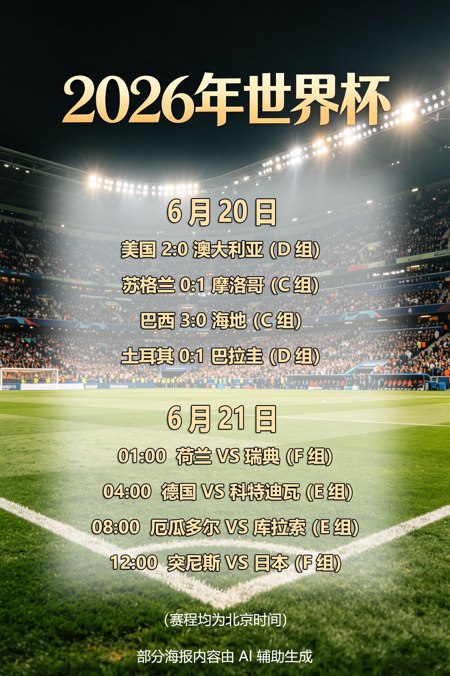 世界杯32强已出3席世界杯战局明朗！3队提前晋级，3队遗憾出局｜小组赛第二轮战报