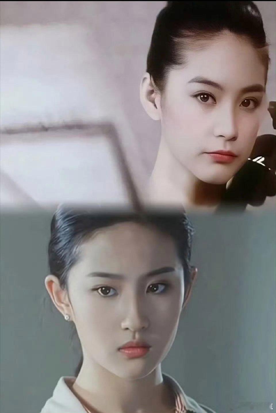 终于懂我为啥都爱刘亦菲和林青霞了！两人的眉眼简直像复刻，神韵太契合～ 