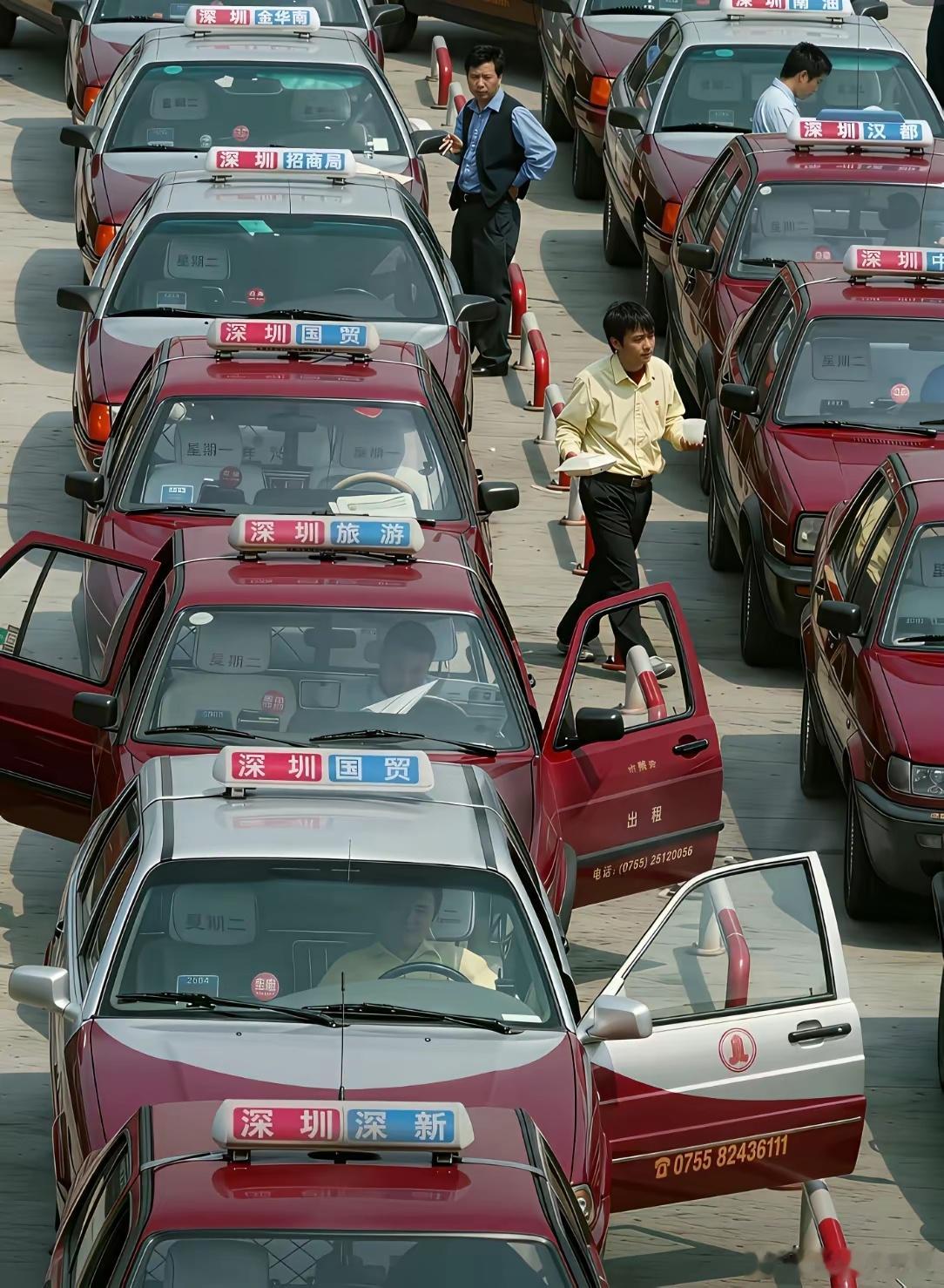 原来这个图已经是二十多年前的事情了深圳出租车