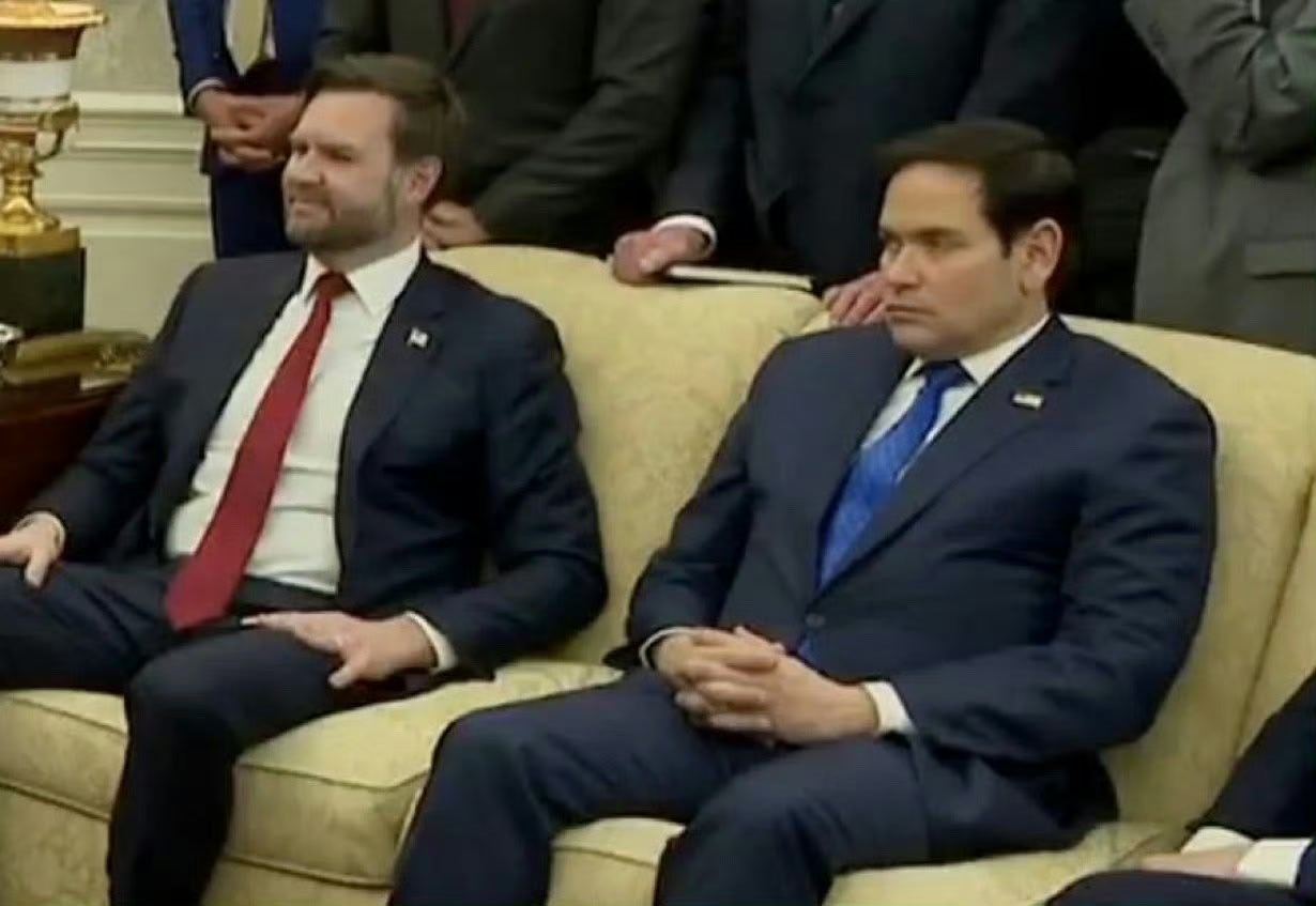 有人问万斯战前露了一小脸，就在这场战争里没音儿了，鲁比奥现在比他风头强多了，是不