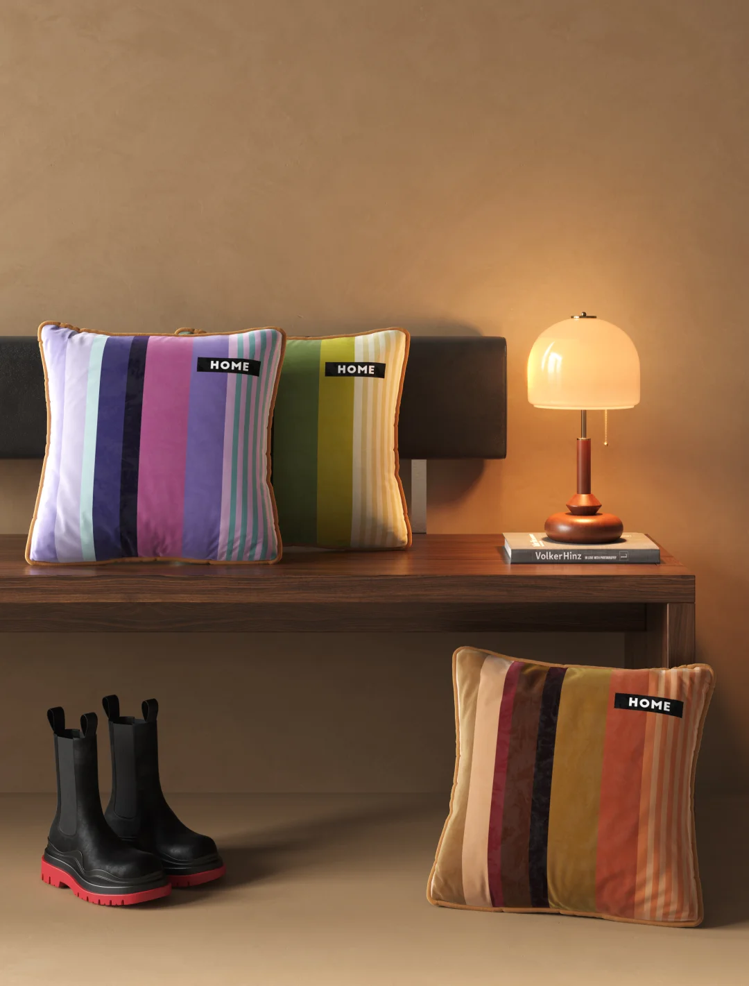 Ombre Life.𖥔 ݁ ˖ִ ࣪𖤐渐变色复古抱枕