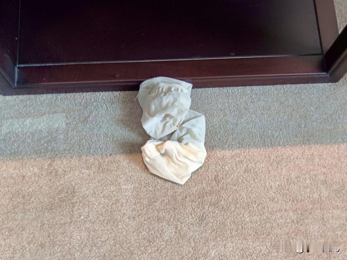 说实话，打扫房间卫生时，最让人头疼的就是捡客人扔在地上的臭袜子。有些人的袜子那叫