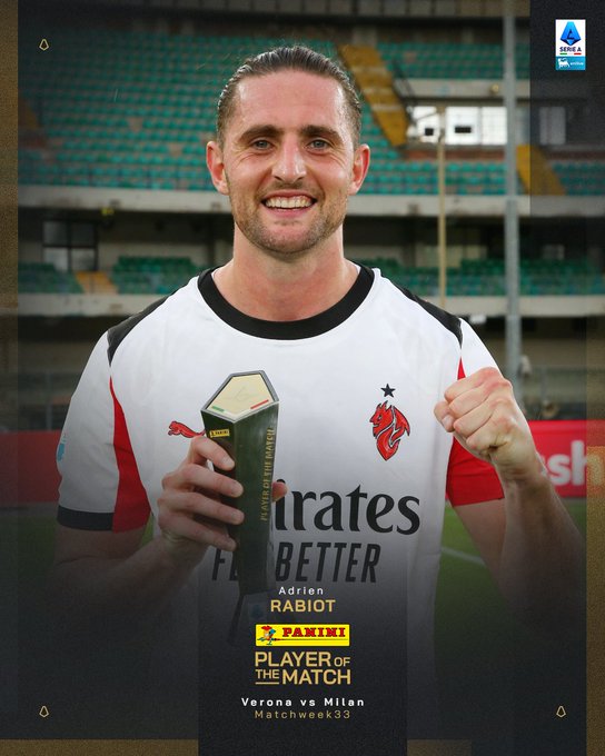 一击制胜，拉比奥当选米兰客场1-0维罗纳全场最佳球员