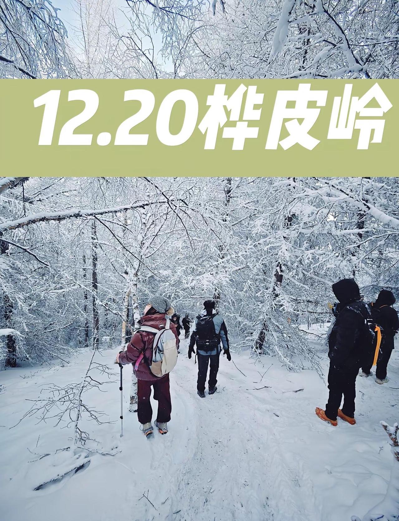 我本人带队，欢迎咨询报名。户外徒步 桦皮岭 冬天玩雪的正确方式