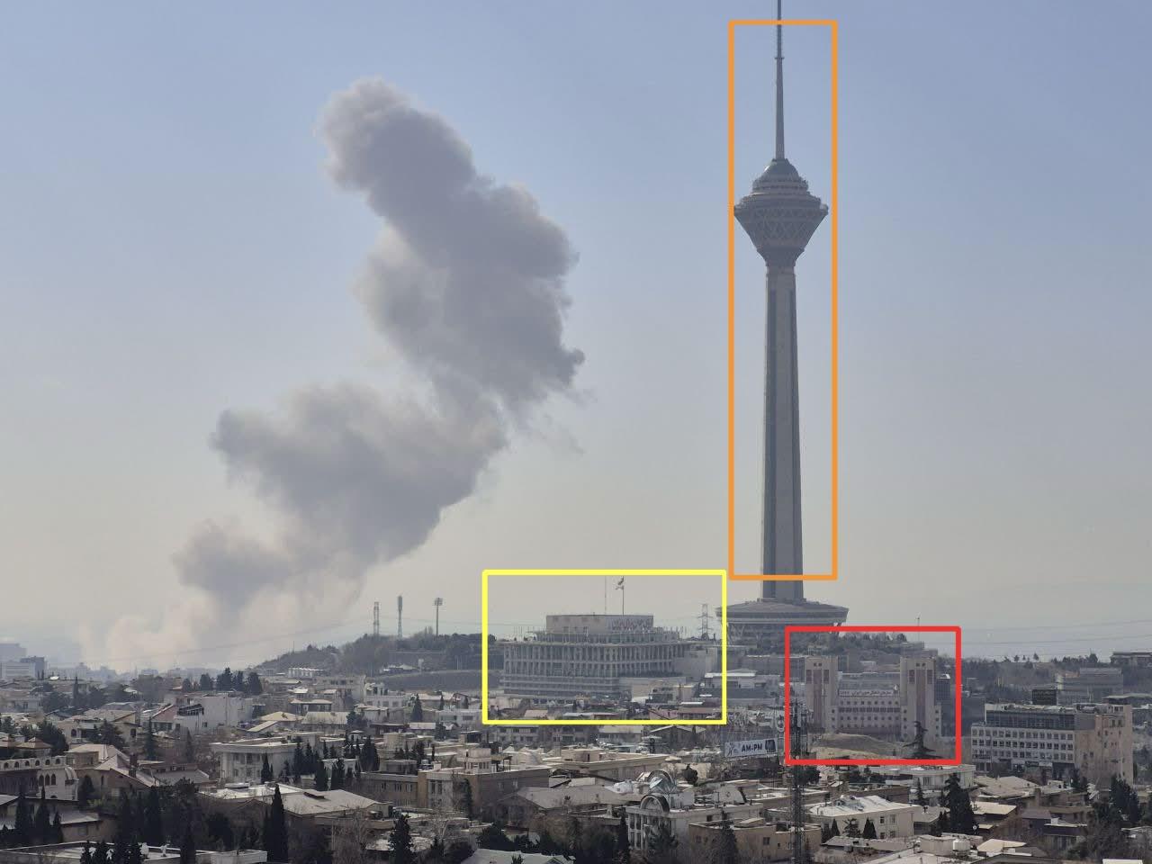 利用米拉德塔（Milad Tower，坐标35.7445454, 51.3753