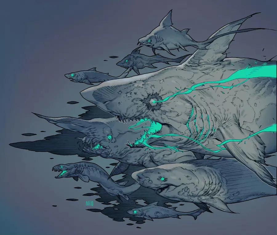 NI O ​​​​大佬的魔幻生物插画作品