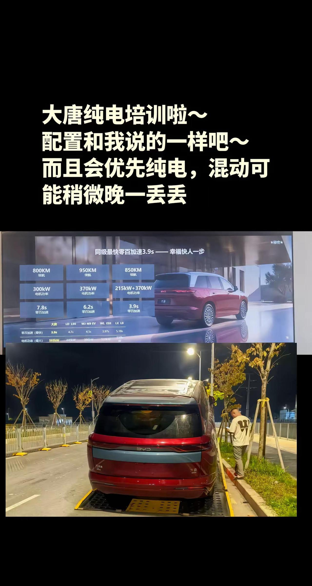 大唐已经开始培训了～估计要不了多久展车就会到4S店比亚迪 大唐