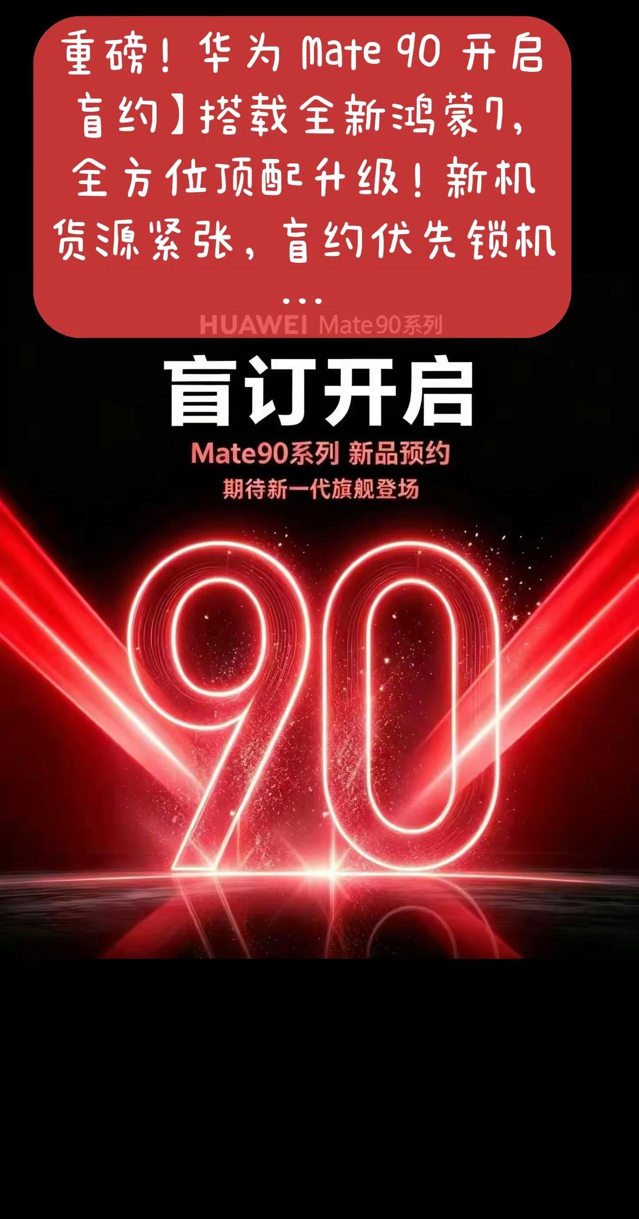 mate90系列新品盲约中