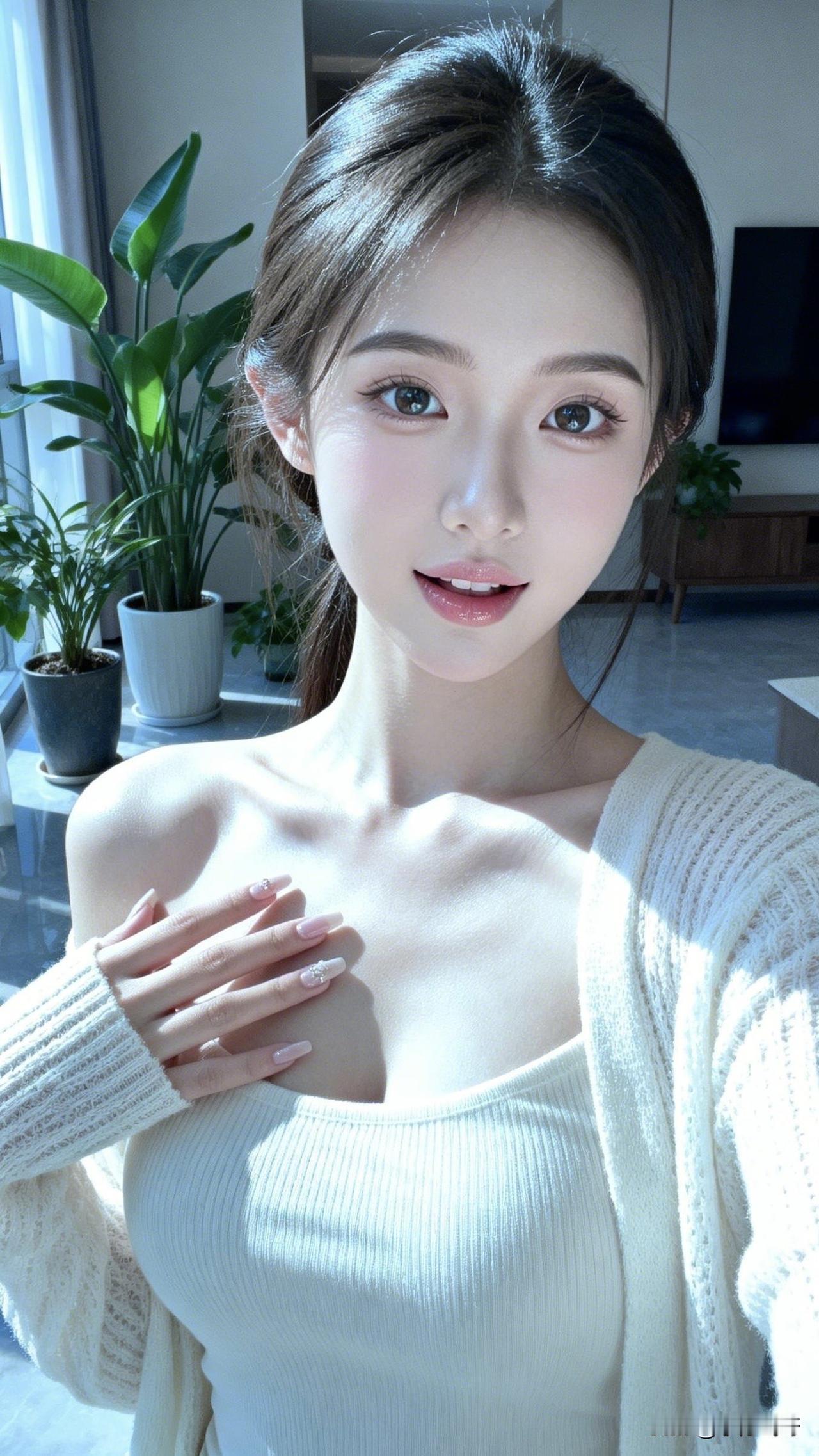 ：本想为本美女赋诗一首，想想还是算了！我总觉得不够完美[抠鼻]，将就了～[可爱]