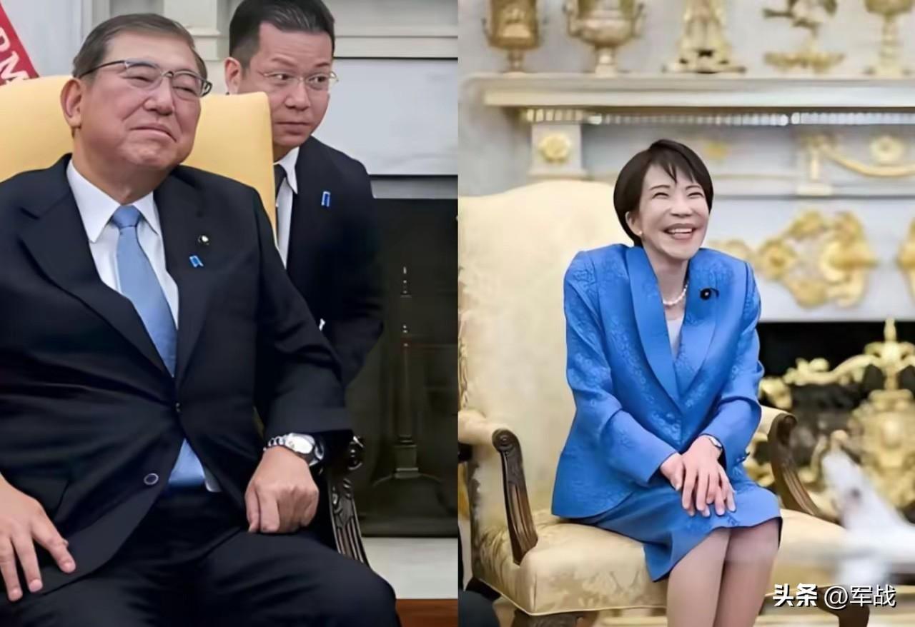 日本全网炸锅了，网友疯狂对比！
两张照片火遍日本：石破茂见特朗普气场强硬、神态高