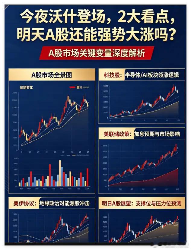 今夜沃什登场,2大看点，明天A股还能强势大涨吗？       下午A股科技股的带