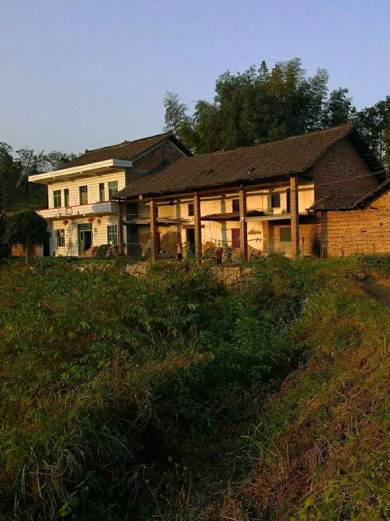 农村，再也回不去30年前的热闹与烟火气了吧？

午后夕阳下的乡村，暖橙色的霞光铺