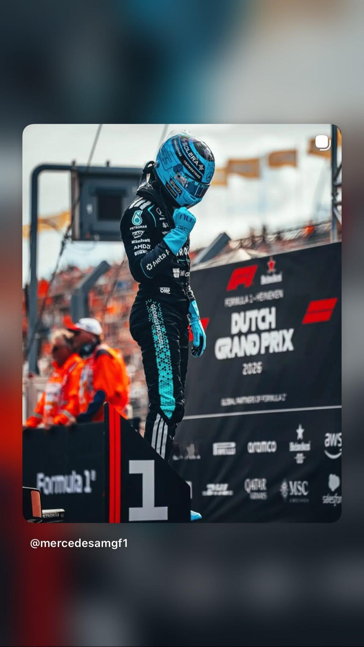 georgerussell63发布快拍乔治拉塞尔🇳🇱2026F1荷兰大奖赛 