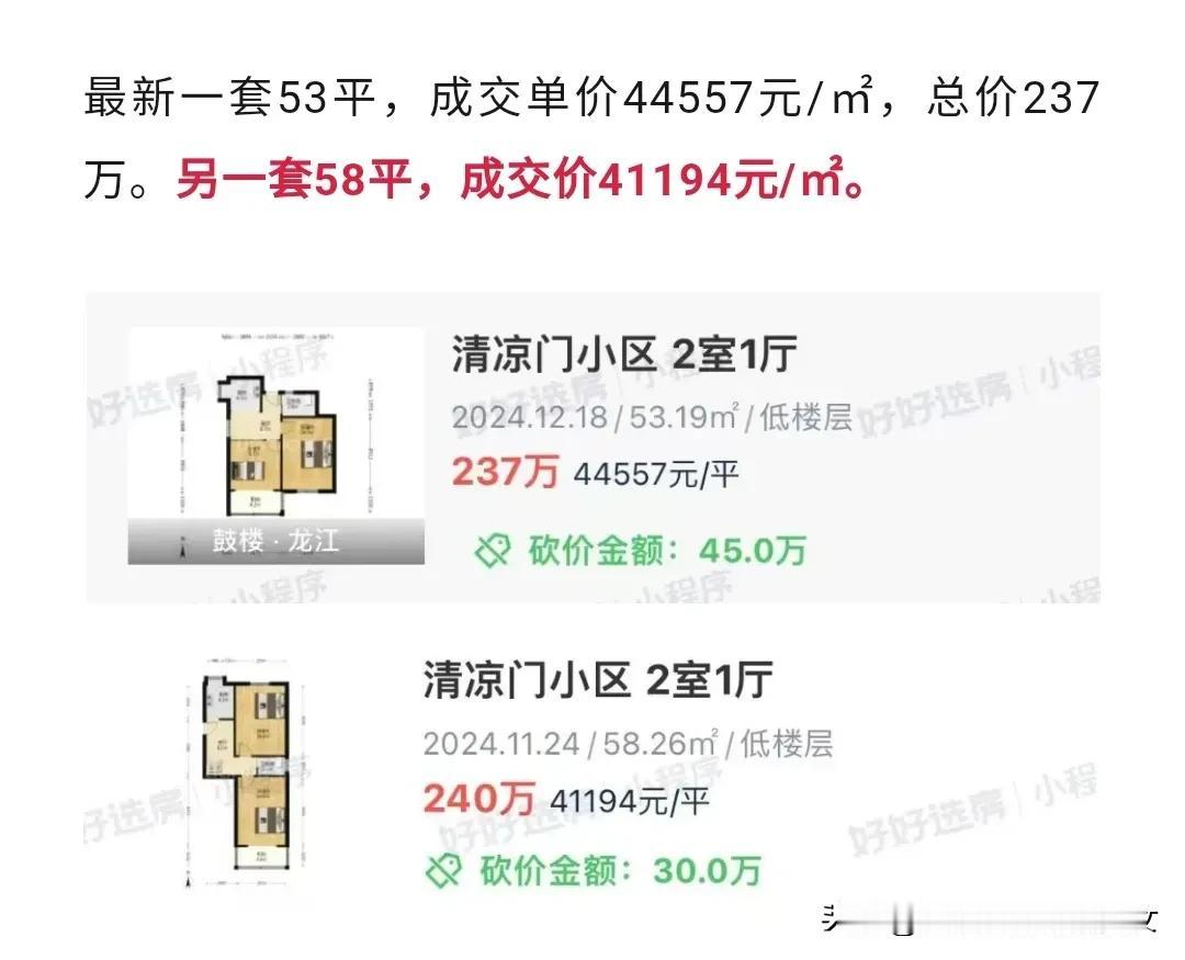 二十九中的学区房，3万一平顶多了。
清凉门小区的优点就是离省人医近，地铁有没有无