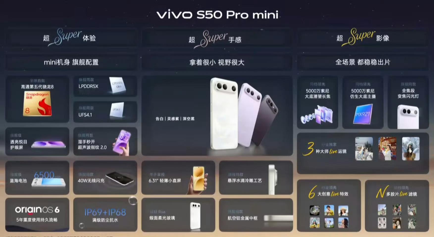 vivo S50 Pro mini vivo S50 Pro mini 感觉不错