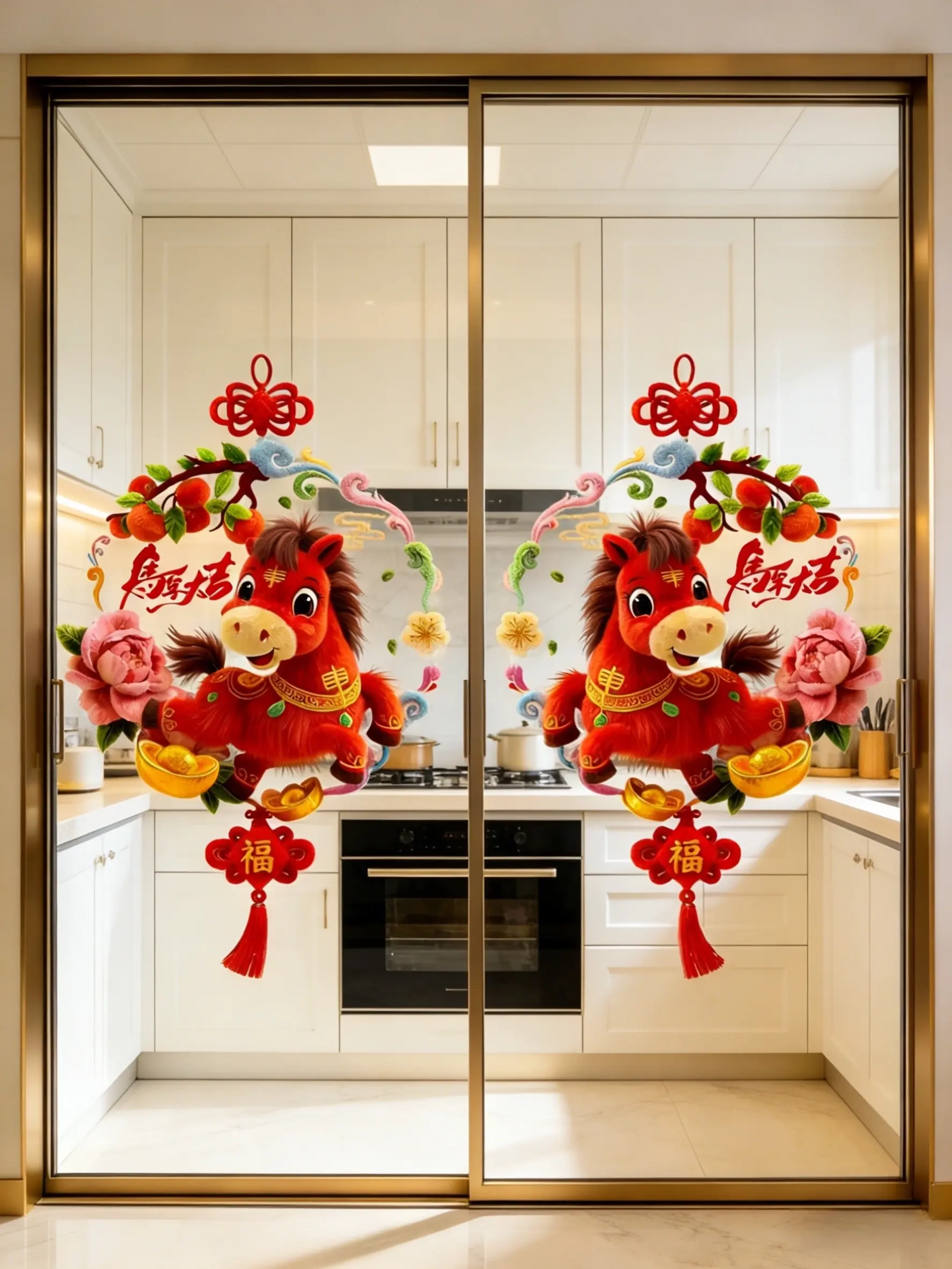 窗花 窗花贴 新年氛围感 马年大吉 家居好物