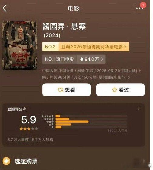 从5.9降到5.8？《酱园弄》口碑翻车，是质量滑坡还是观众太严格？酱园弄豆瓣分降