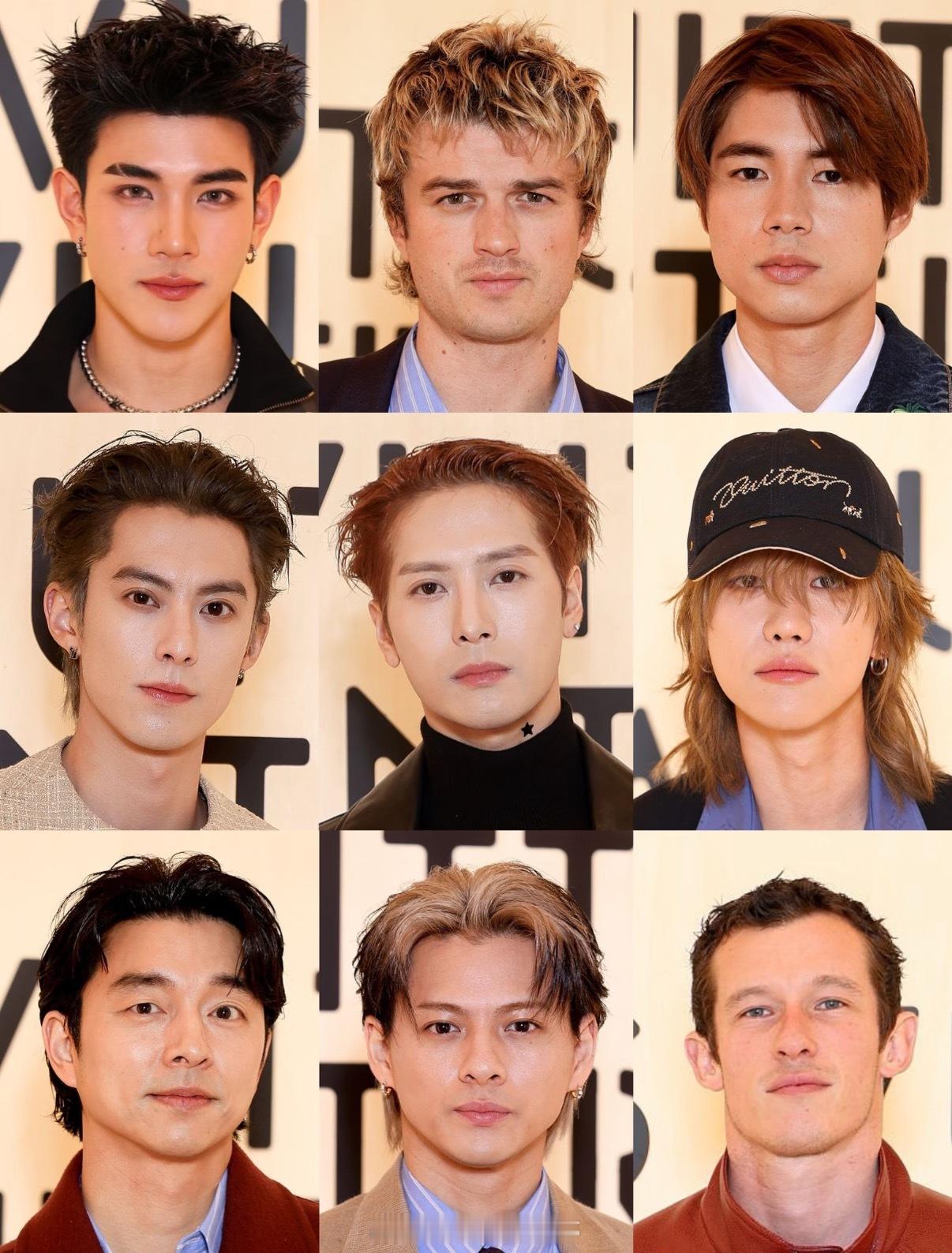 巴黎时装周lv看秀男艺人生图怼脸来了：王嘉尔/王鹤棣/徐明浩/平野紫耀/孔刘/F