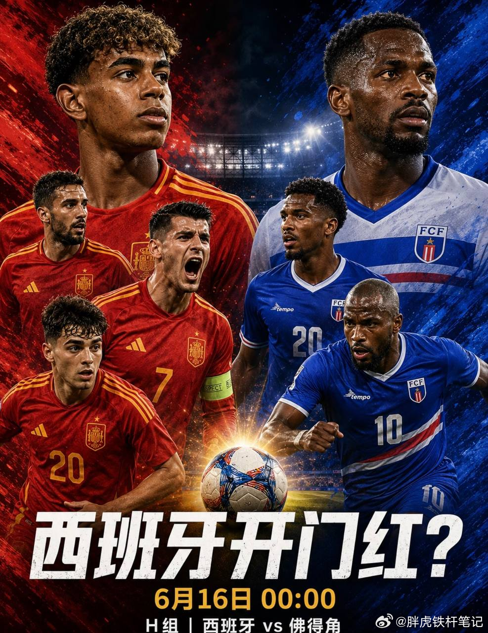 全队身价加起来不如西班牙一个替补，佛得角真能赢？⚽️013 世界杯 西班牙vs佛