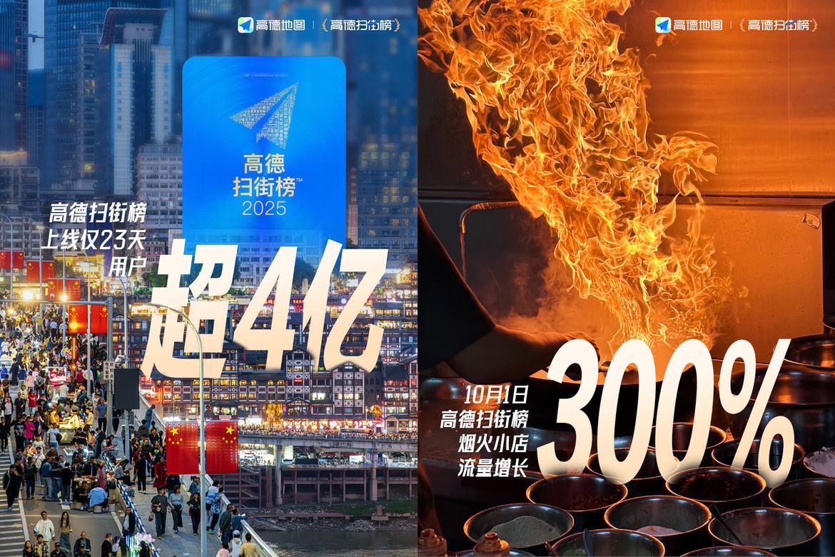 高德扫街榜用户超4亿4亿人都在用高德扫街榜，这数据有点吓人啊😂。感觉现在大家去