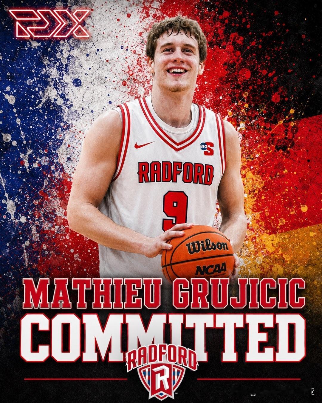 俄亥俄州立后卫Mathieu Grujicic宣布转学至瑞德福大学Radford