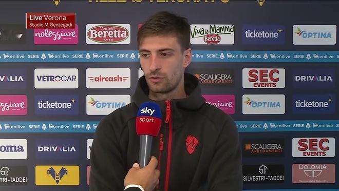 米兰在意甲第33轮客场1-0击败维罗纳，加比亚在赛后接受了意大利天空体育跟队记者