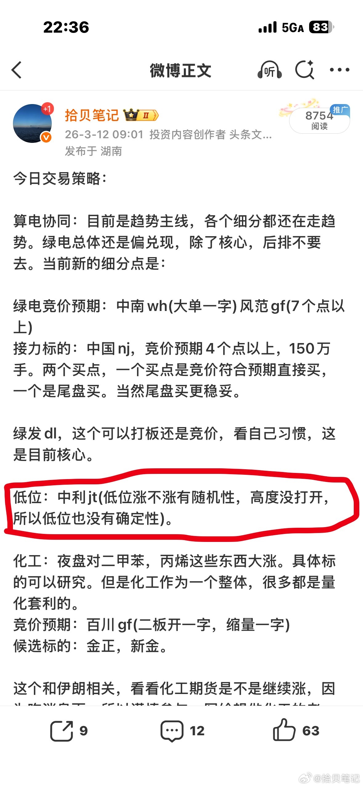 明日题材前瞻：本周大盘预期反弹，结果高开低走走得很弱，多数板块同步下跌。明显是资