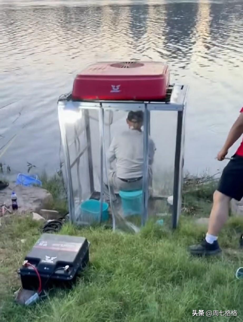 重庆一名钓鱼男子花费一万多元，自制带空调的可移动钓鱼小屋，改造货车加装驻车空调与