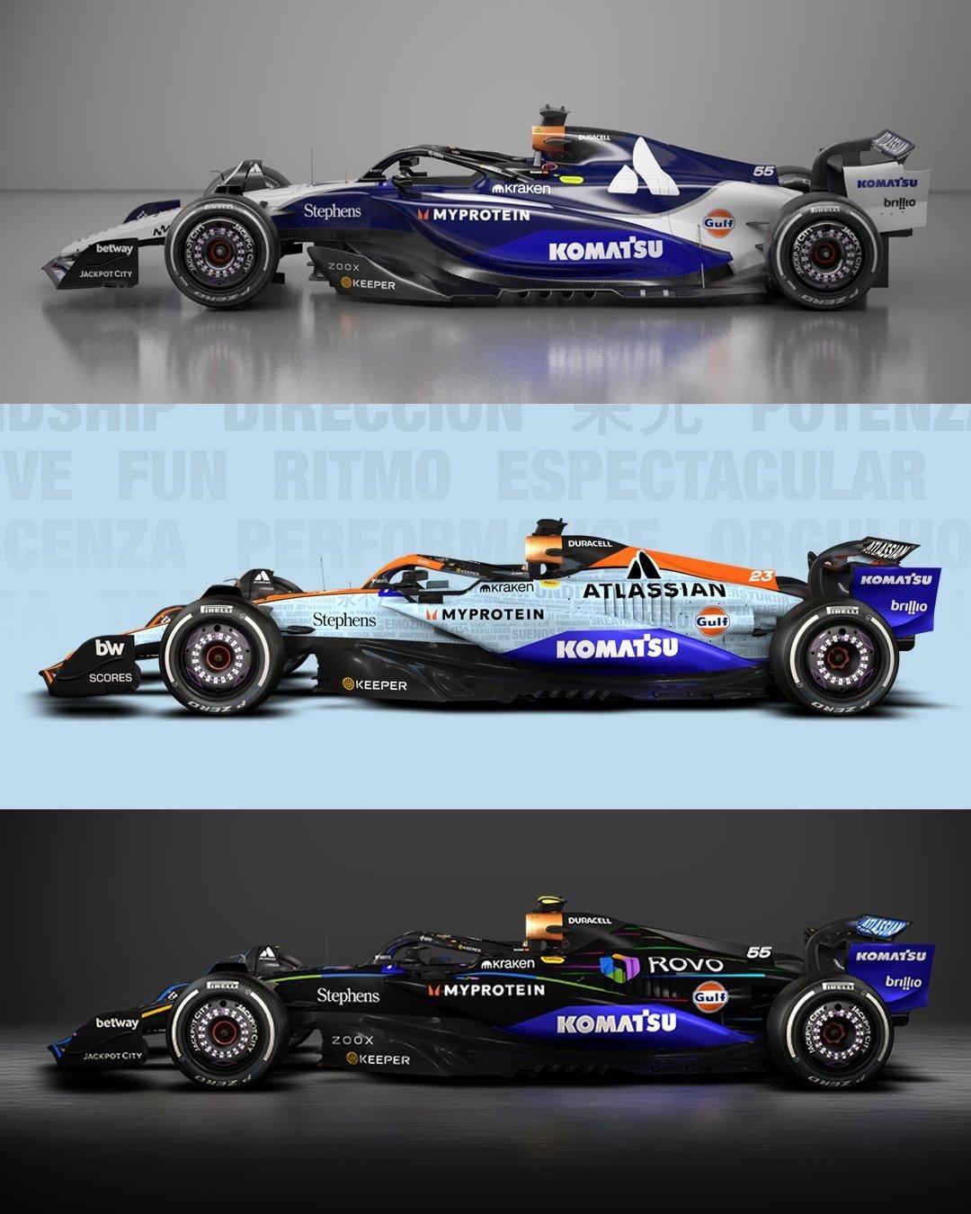 威廉姆斯车队连续三站为赛车带来特殊涂装。🇺🇸奥斯汀🇧🇷圣保罗🇺🇸拉斯