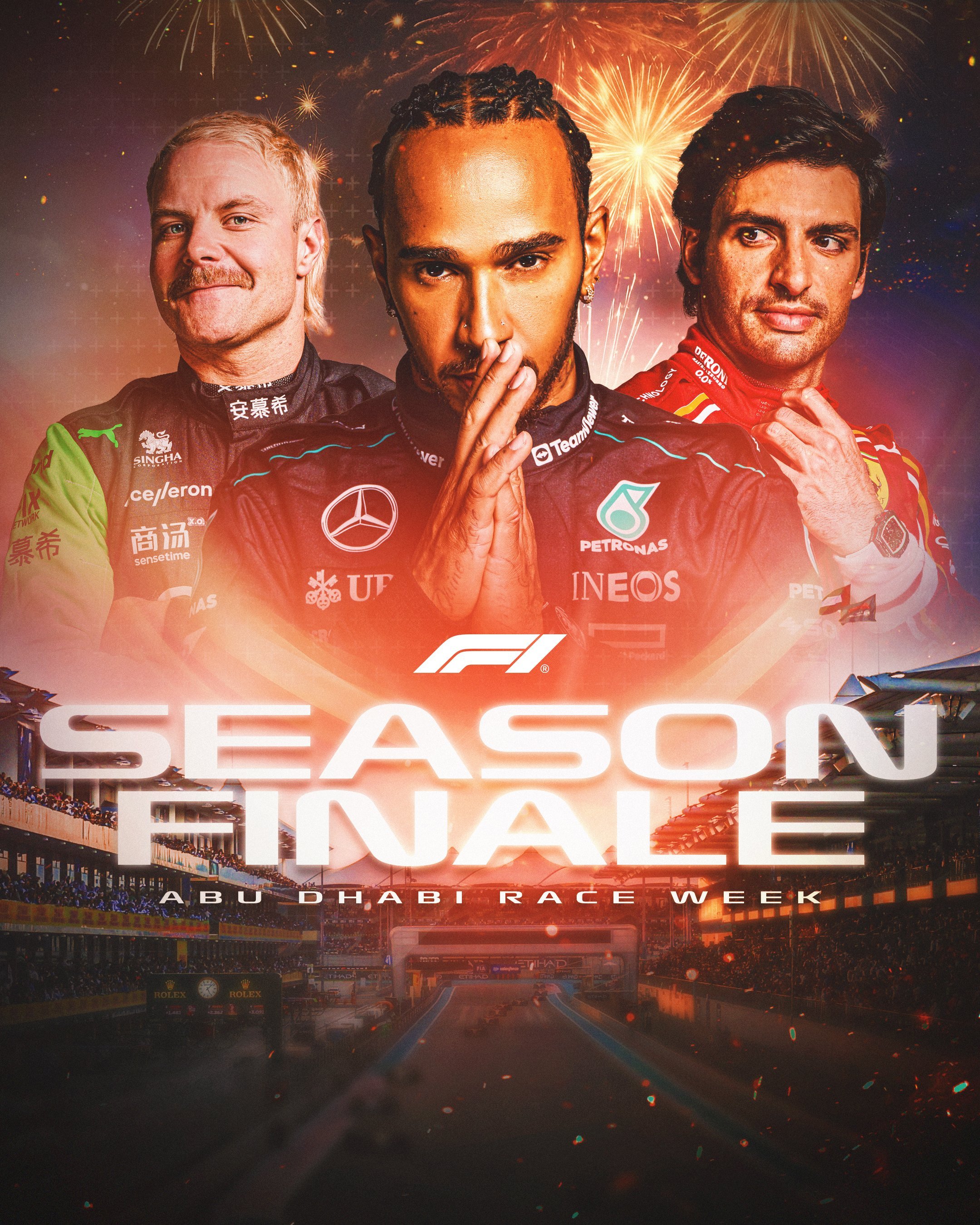 F1赛季收官战阿布扎比大奖赛官方海报Season Finale 