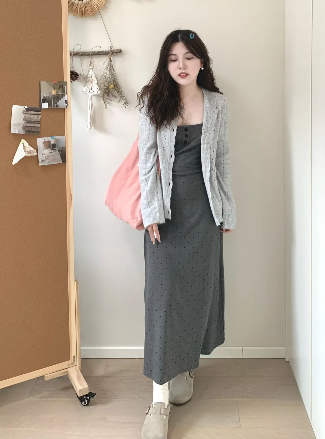 📷显瘦长裙和针织开衫还是yyds ！泰显瘦咯