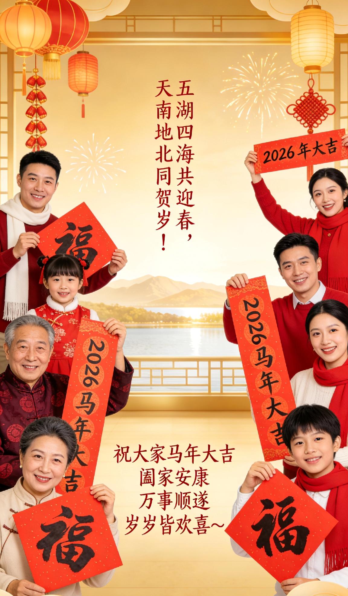 祝大家马年大吉，阖家安康，万事顺遂，岁岁皆欢喜～