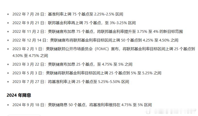 我发现ai检索出来的答案，错误挺多的。就问个简单的美联储加息降息时间，给我的答案