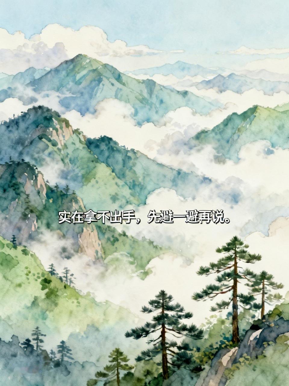 实在拿不出手，先躲躲再说。这是同事小解遇到的一件趣事。
公司组织去黄山旅游，同事