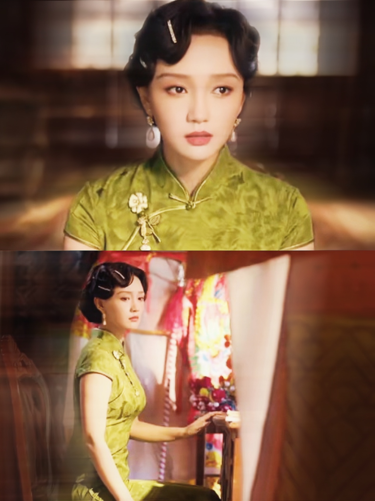 戏妆山河孙艺燃把民国名伶演活了！戏妆上身瞬间自带故事感，鬓边碎光温柔，眉眼清冷含
