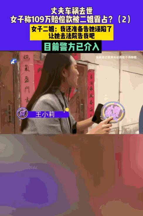 ​河南平顶山，女子的丈夫因车祸去世，对方赔了100多万。女子亲二姐，说替她保管，