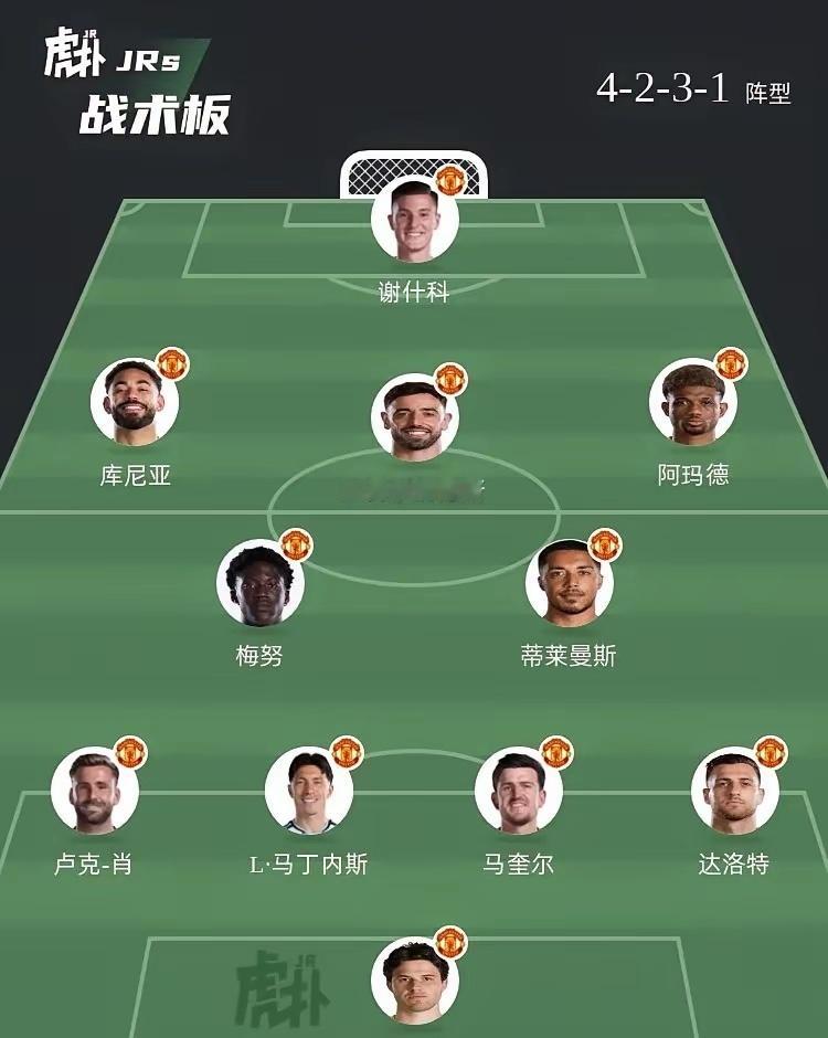 首发真曼联有那么差？别动不动就喊“天塌了”。看看中场配置：梅努、托纳利搭配安德森