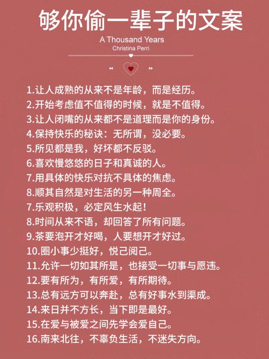 够你偷一辈子的文案