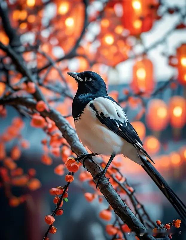 看到“推窗见鹊拜年来”这个下联，一下子就来了兴致。我对“倚户观梅呈瑞至”。
“倚