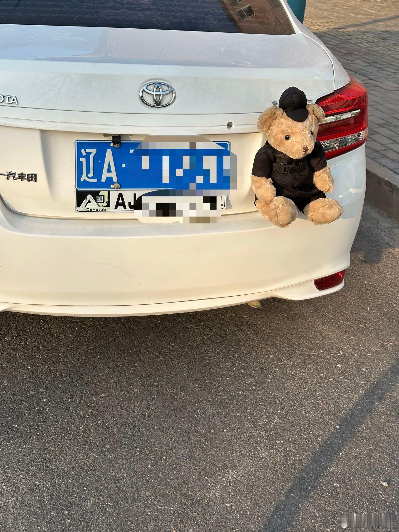 在车屁股挂玩偶，不怕被别人偷走吗？