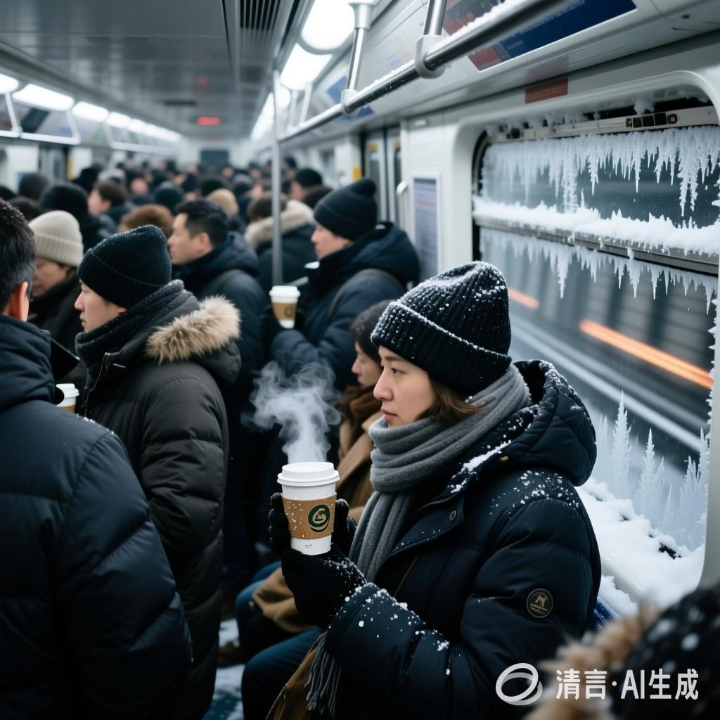 忽然想起白居易那句“晚来天欲雪，能饮一杯无”。千年前的温暖邀约，穿越时空落在今人