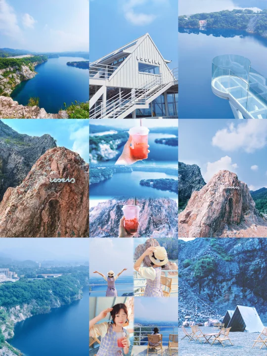 佛山蓝眼泪📸打卡三水浮日蓝矿咖啡☕