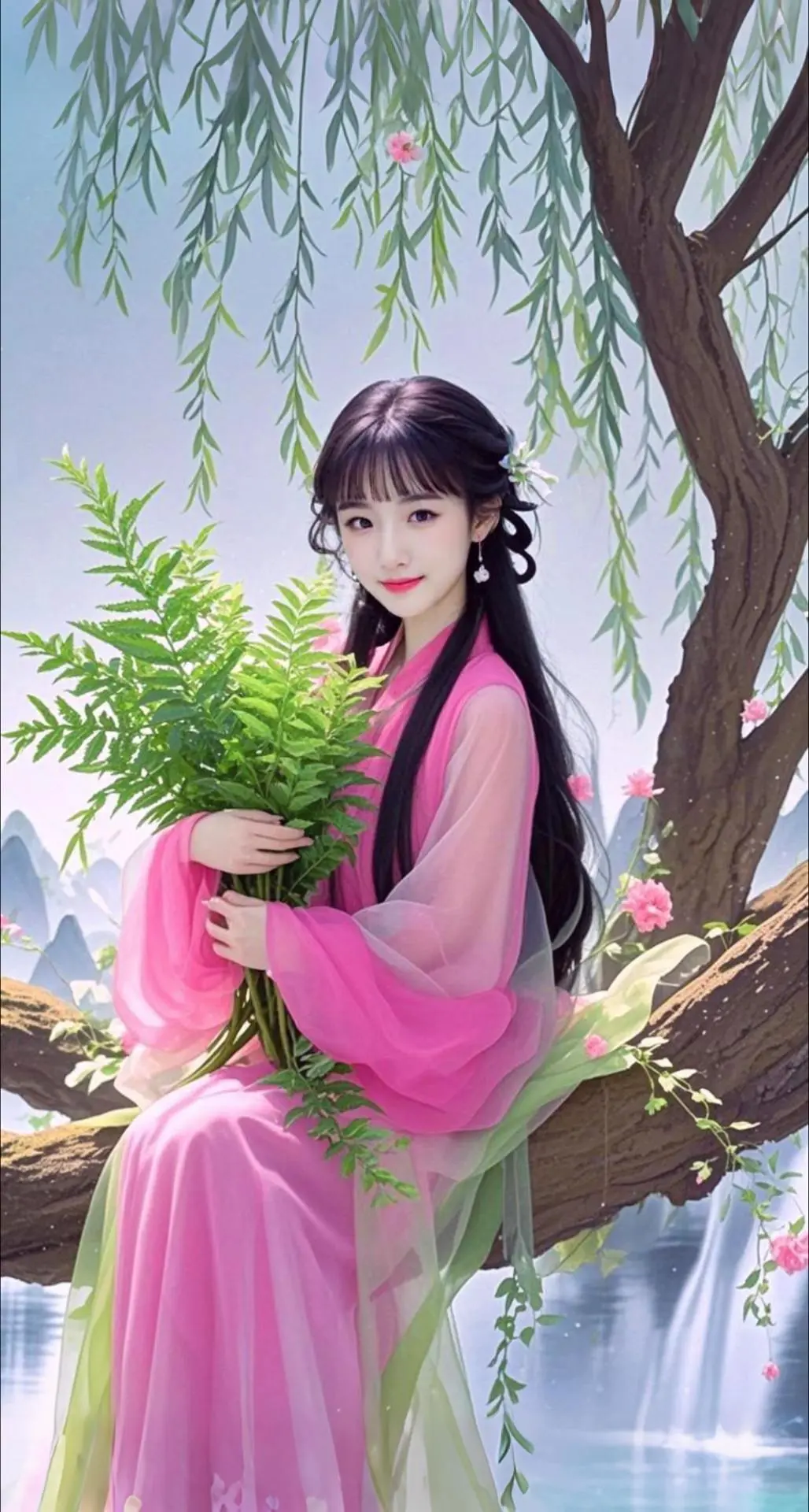 AI扩图 AI幻纱柳仙