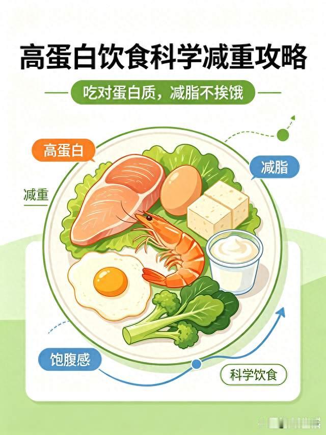高蛋白饮食科学减重攻略，吃对蛋白质，减脂不挨饿