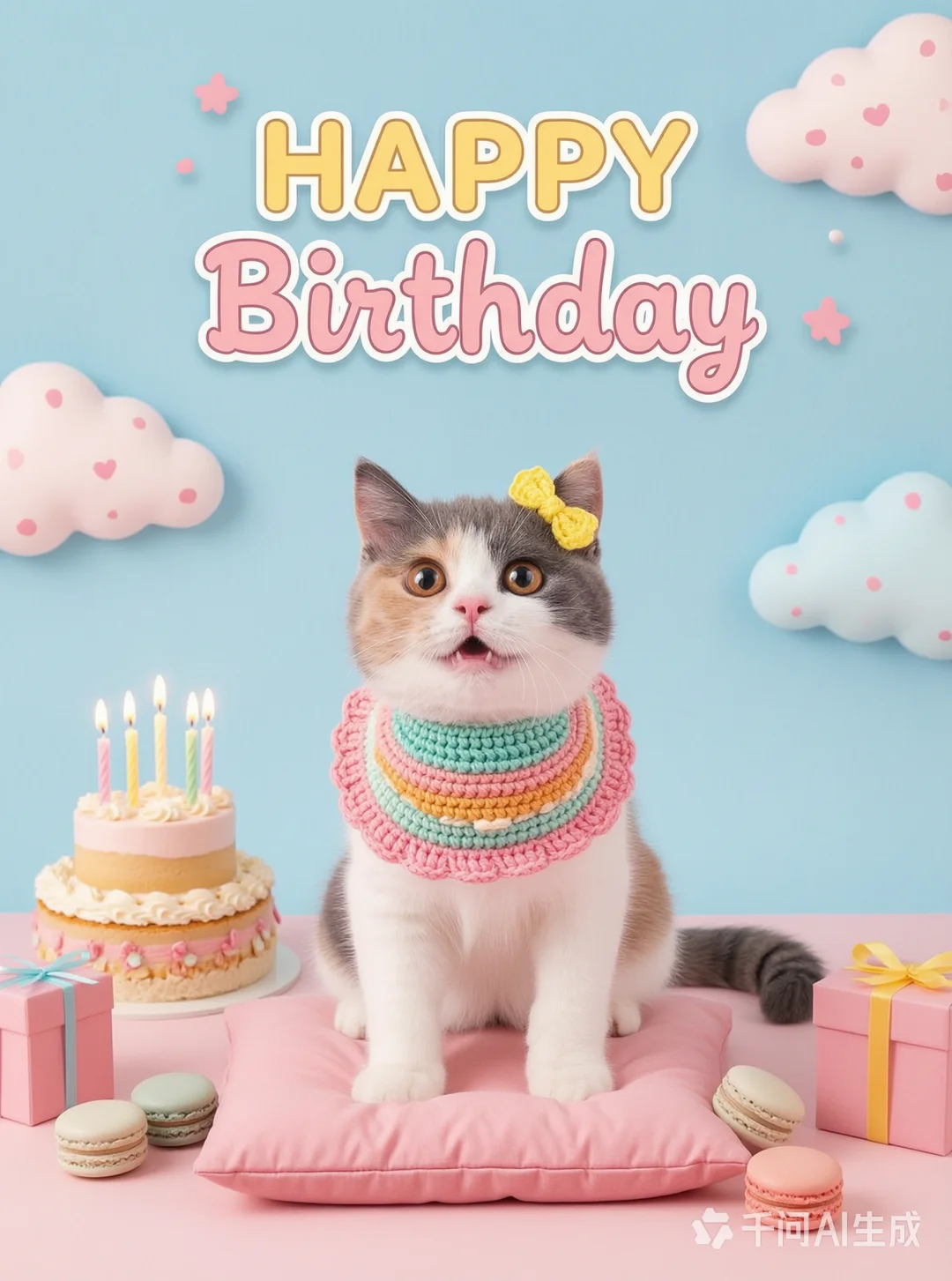 甜度超标！主子的马卡龙粉嫩生日会🧁