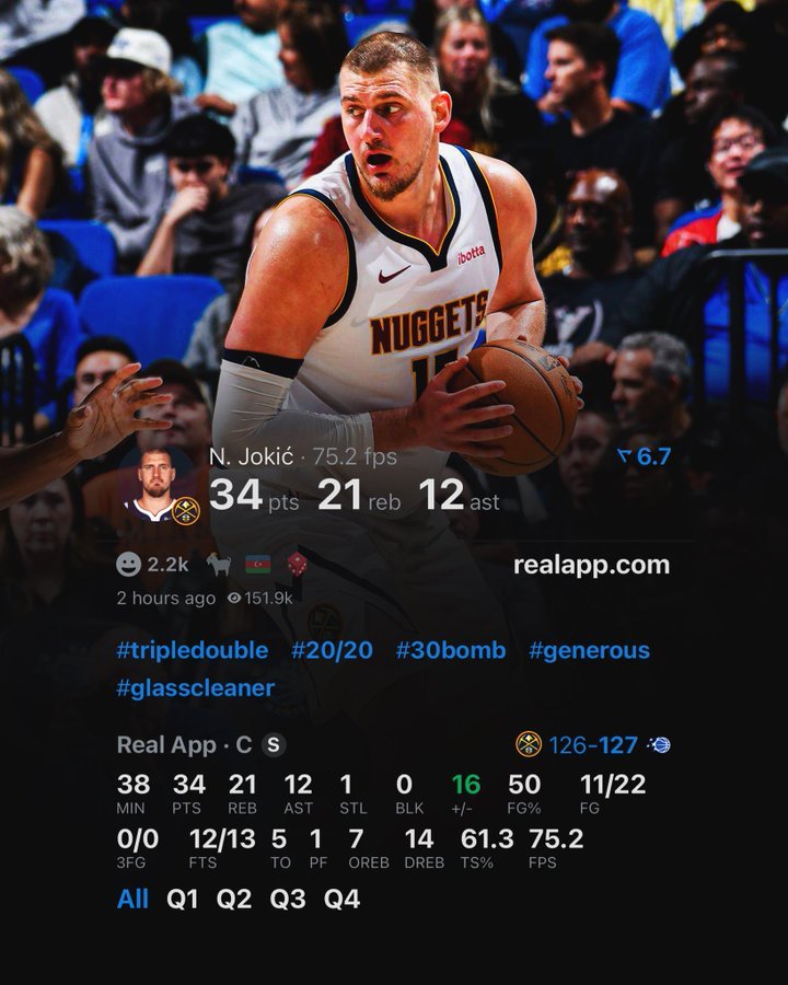 NBA 历史上第一位连续两场比赛拿到 90 分 25 篮板 25 助攻的球员，生