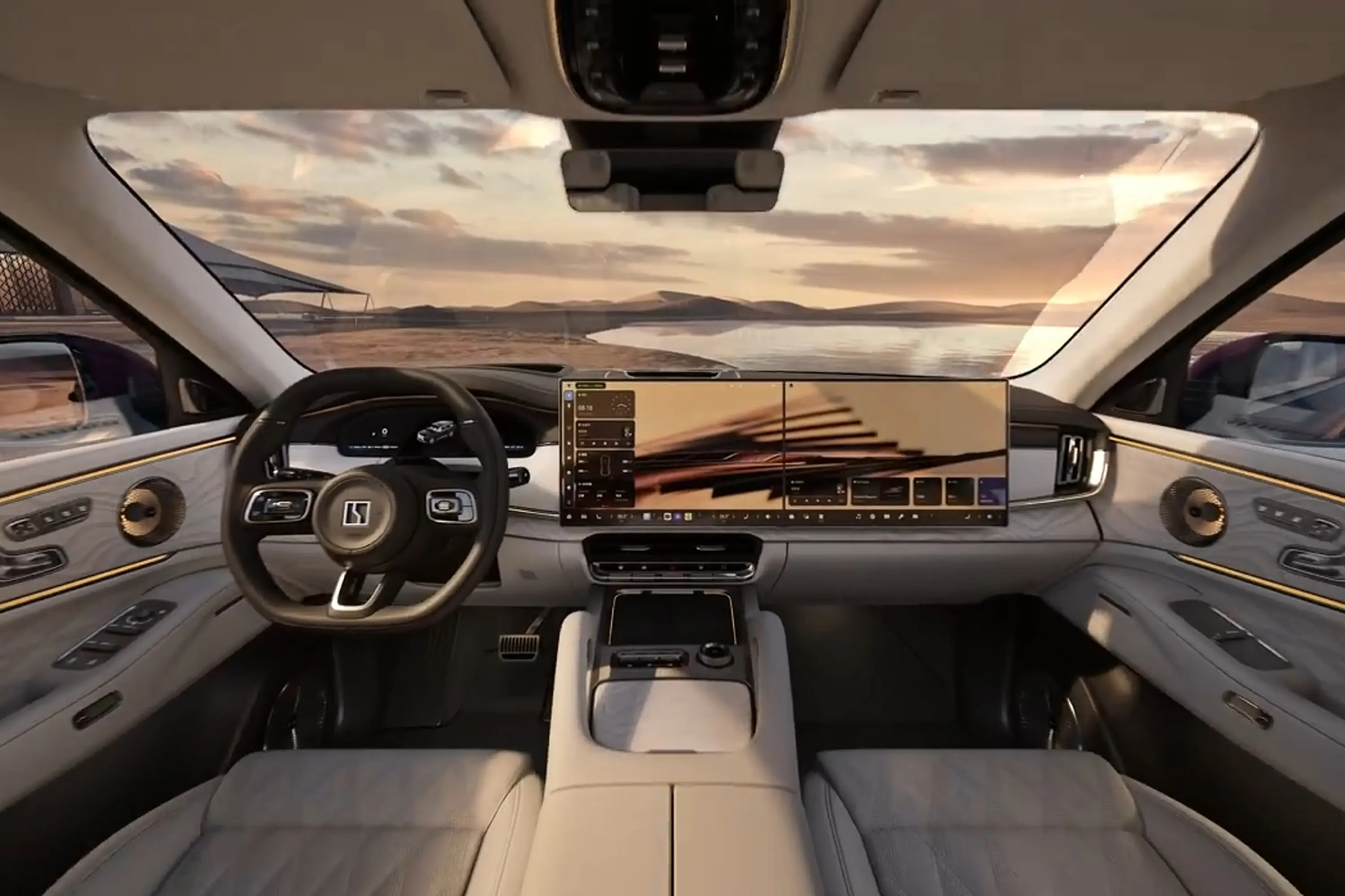 极氪8X车身看着不小，但开起来一点不笨重，过碎石路悬架滤震很细腻，不会颠得慌。座