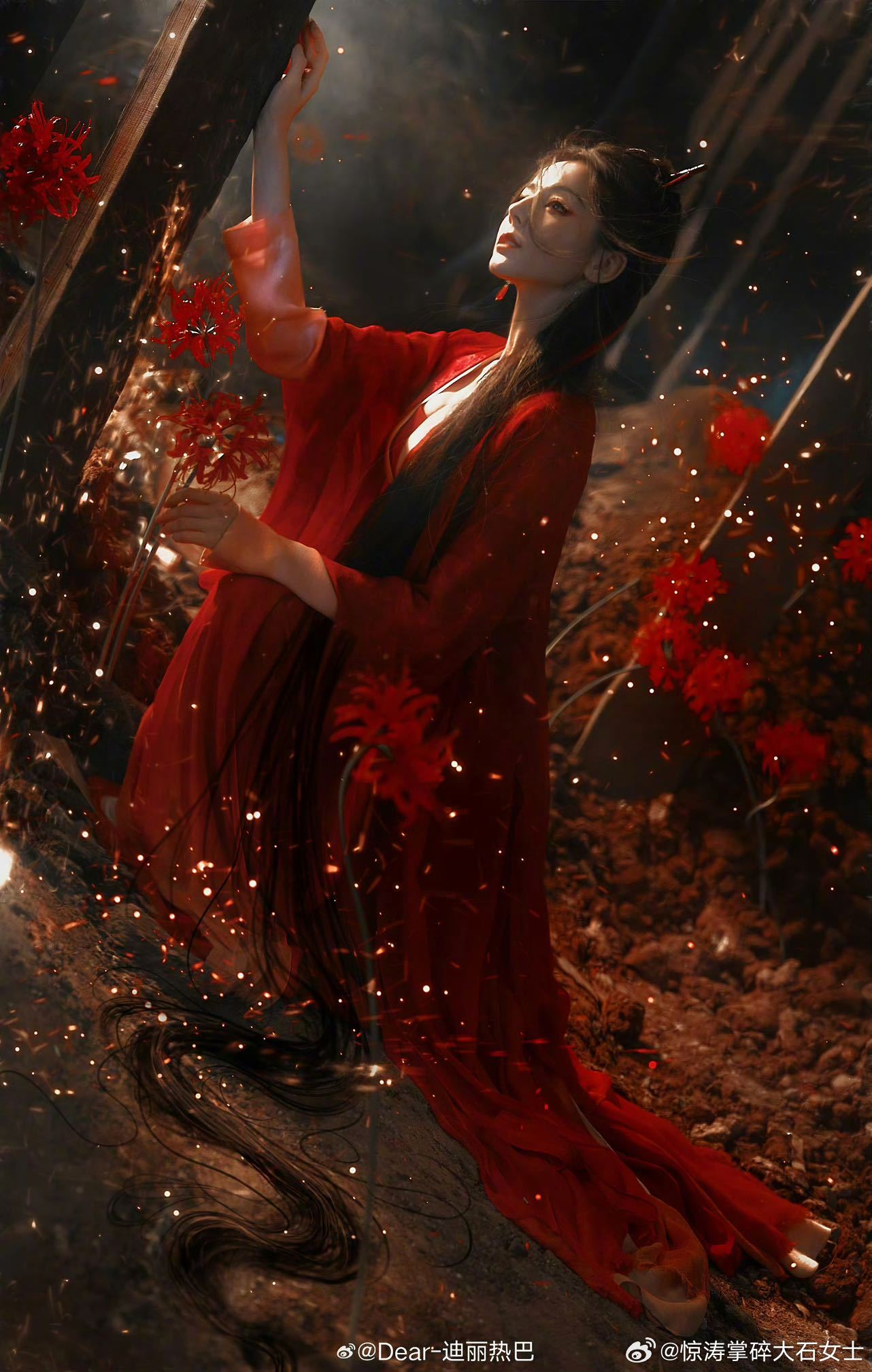 迪丽热巴陈飞宇古风写真夏弃疾拍热巴陈飞宇迪丽热巴陈飞宇古风写真太绝了！一个红衣女