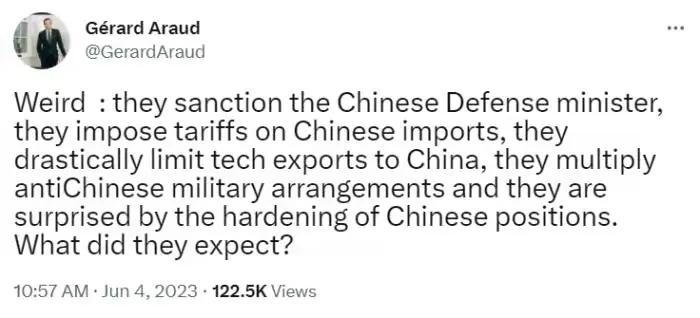 打倒美帝国主义[黑脸]

法国前驻美大使热拉尔·阿罗在推特上提出一个值得思考的问
