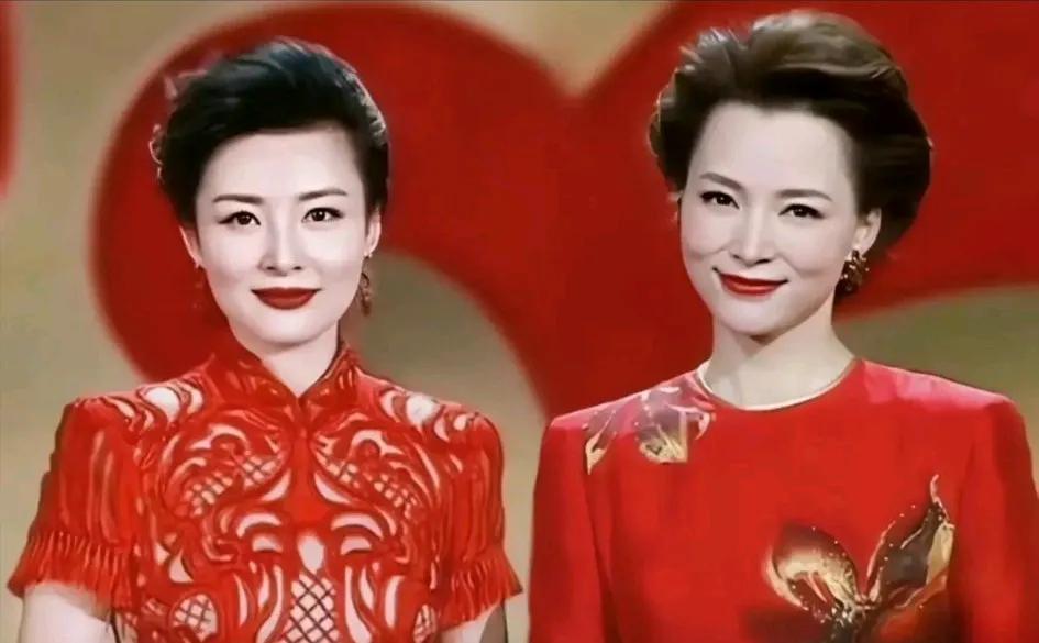 两大央视一姐同框对比，您更喜欢谁？

周涛，1968年出生，身高166cm。
